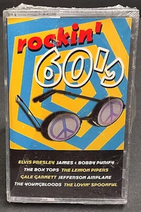 Rockin' 60's SEALED Cassette BMG Elvis Presley Jefferson Airplane Box Tops - Imagen 1 de 8