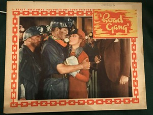 Road Gang 1936 First National 11x14" crime lobby card Donald Woods Kay Linaker