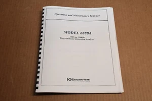 KROHN-HITE 6880a analizador de distorsión programable COPIA MANUAL - Imagen 1 de 4