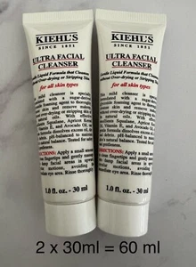 NEW KIEHL'S Mecca Ultra Facial Cleanser 30ml x 2 = 60 ml total Travel Size - Picture 1 of 1