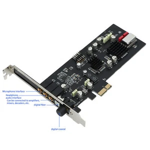 Carte Son Carte Son AE5 Clear Sound 24 Bits Pour Ordinateur De Bureau - Photo 1/12