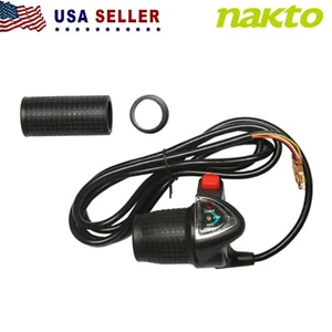 Ebike Half Twist Throttle Electric Bike Waterproof for Mid Drive Motor for NAKTO - Picture 1 of 2