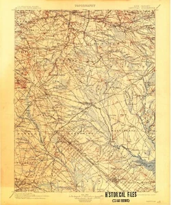 Rancocas, NJ, Topographic Map, 1900, USGS – Premium Matte Print – Historic NJ - Picture 1 of 1