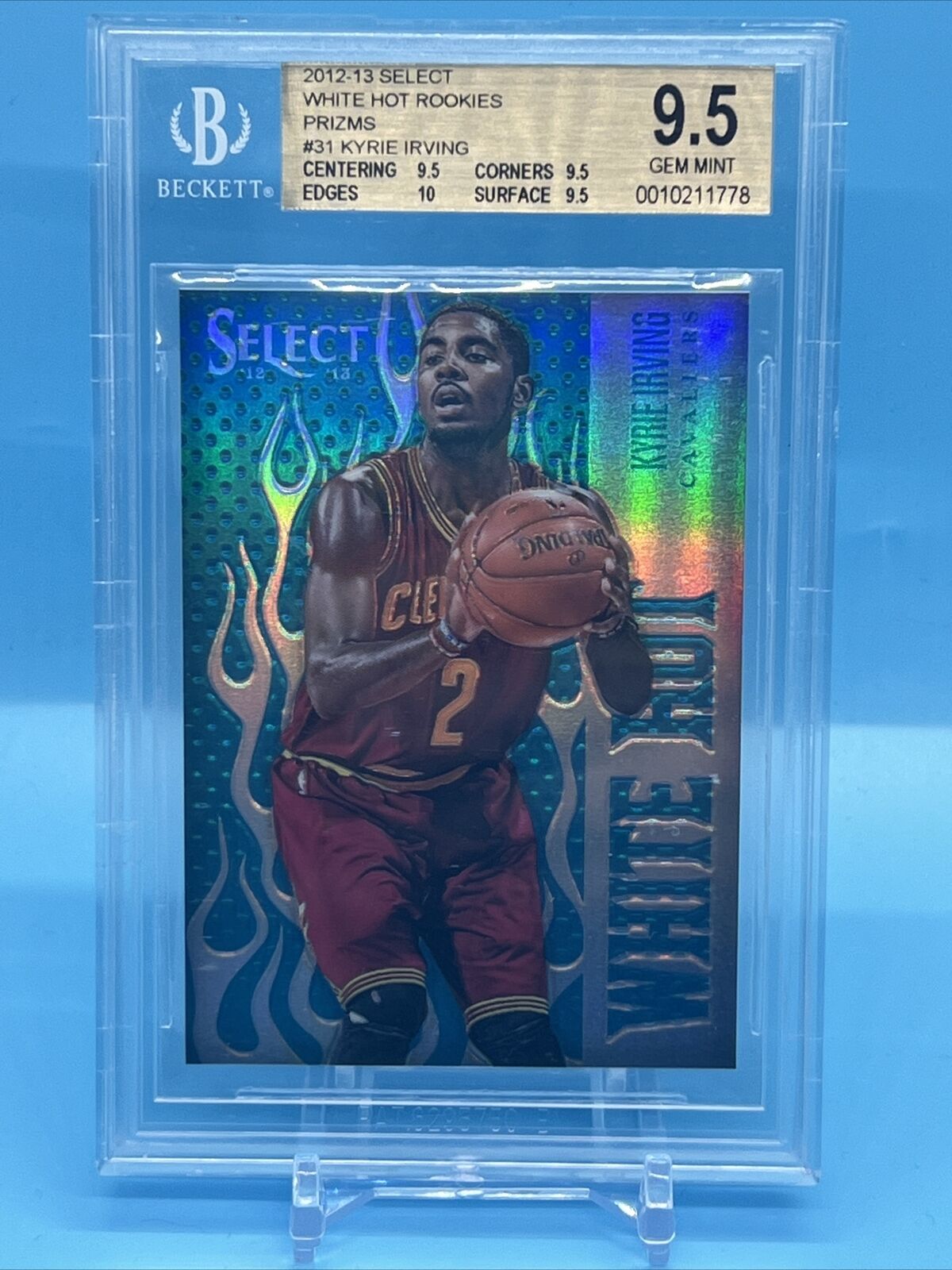 2012 Select Kyrie Irving RC #7 White Hot PSA 10 GEM MINT Silver 