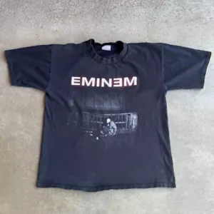 Vintage EMINEM 2000 Concert Tour Hip Hop Rap Double Sided Shirt Large Rap Tee - Picture 1 of 7