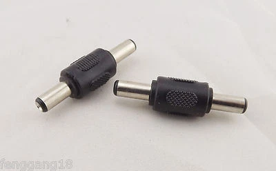 CCTV DC Power 5.5mm x 2.1mm Male to 5.5mm x 2.1mm Male Plug Adapter Connector - Image 1 of 3