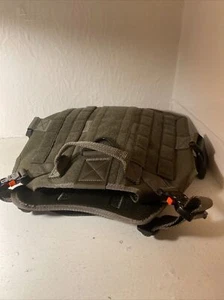 ICEFANG Tactical Dog Harness Large Size, 2X Metal Buckle Dog MOLLE Vest Green - Picture 1 of 7