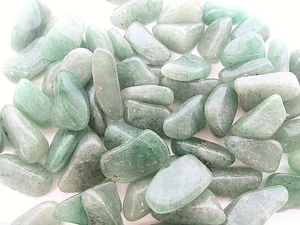 Sechs grüne Aventurin 20-25 mm Trommelsteine Reiki Heilkristalle Viel Glück  - Bild 1 von 5