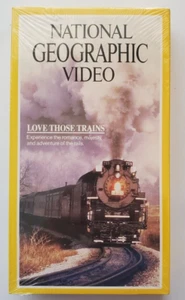 National Geographic Video: Love Those Trains, 1992, VHS New Sealed - Picture 1 of 2