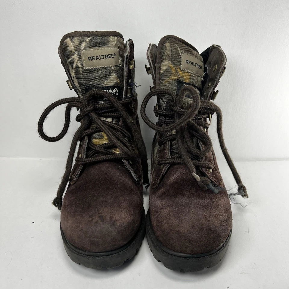 Realtree Boots Junior Youth 13 Camouflage Hunting Hiking Thinsulate 200 Gram - Image 1 of 4