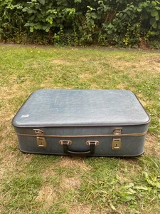 Vintage Navy 1970s suitcase - Picture 1 of 5