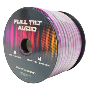Full Tilt Audio 16GA Tinned Oxygen Free Copper Speaker Wire Pink/Black Lot - Picture 1 of 4