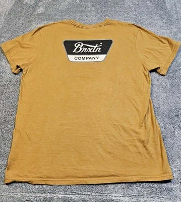 Camiseta Brixton Company Linwood Doble Cara Unisex Marrón Talla Grande  Foto 1 de 4