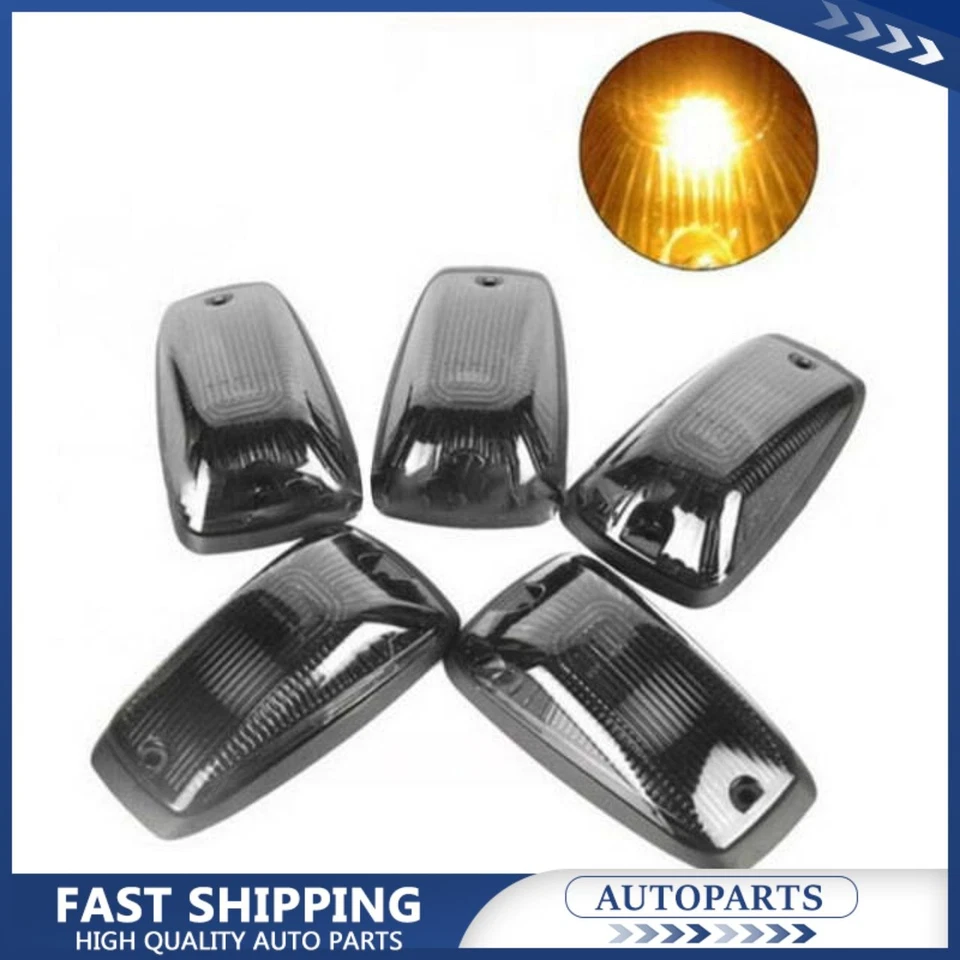 5 luces LED ámbar de separación de luces de techo marcadoras de cabina para camionetas Chevy/GMC Foto 1 de 4