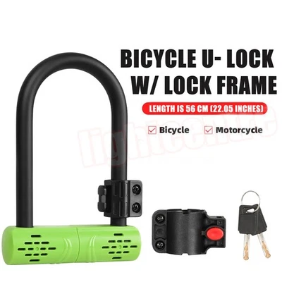 AAIWA Anti-theft U Lock Electric Scooter Lock Bike Motorcycle Heavy Duty Safety Lock
