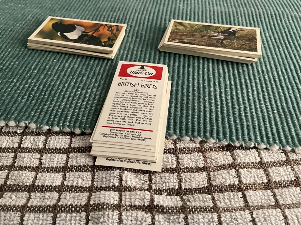 British Birds -  1976 Craven Black Cat Cigarette Cards - Full Set of 50 Cards - Image 1 of 1