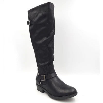 Botas de montar Baretraps Yanessa2 para mujer altas holgadas talla EE. UU. 5 M ancho pantorrilla negras PRE Foto 1 de 4
