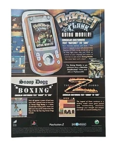 2005 Ratchet & Clank Going Mobile, Snoop Hundeboxen, Zorro Original Printanzeige  - Bild 1 von 1