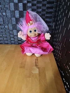 Muñeca Troll Russ de Colección Penélope Princesa Pelo Rosa Ojos Azules 16" - Imagen 1 de 8