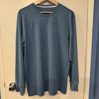 Rip Curl Men’s Long Sleeve UPF50 Relaxed Fit Rash Guard Shirt XL Blue - Image 1 of 4