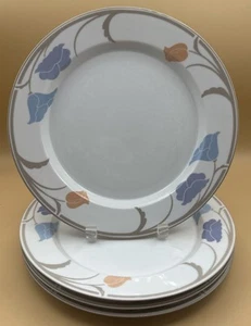 Juego de cuatro (4) platos de cena Dansk Tivoli Belles Fleurs color topo 10 3/4" - Imagen 1 de 4