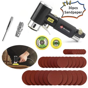 2-3 in Pneumatic Air Sander Mini Random Orbital Polishing Machine with Sandpaper - Picture 1 of 8