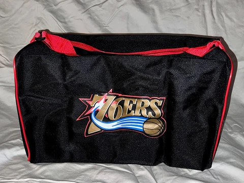 Philadelphia 76ers NBA Overnight Tote Gym Bag SGA Cover