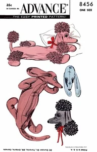 Advance 8456 POODLE & DACHSHUND Stuffed Animal Pajama Bag Pattern GIRL BOY TOY - Picture 1 of 2