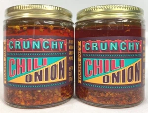 2 Jars Trader Joe's Crunchy Chile Onion Crunch Sauce 6 oz each Free Shipping WW - Picture 1 of 2
