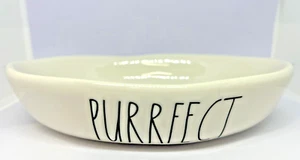 Rae Dunn~"PURRFECT"~Cuenco ovalado para mascotas~Nuevo - Imagen 1 de 4