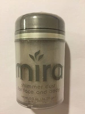 MIRA SHIMMER POLVO PARA ROSTRO Y CUERPO ~ POLVO BRILLANTE PLATEADO ~ SELLADO ~ DIFÍCIL DE ENCONTRAR ~ ¡BRILLO! Foto 1 de 3