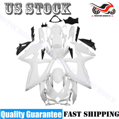 Fairing Kit For Suzuki GSXR600/750 2008-2010 K8 Unpainted ABS Injection Bodywork Foto 1 de 4