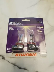 Sylvania XTRAVISION H11 Pair Set High Performance Headlight 2 Bulbs - Opened box - Picture 1 of 1