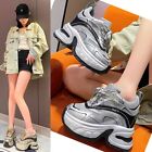 Height Increasing Women Platform Wedge Fashion Sneaker High Heels Ankle Boots