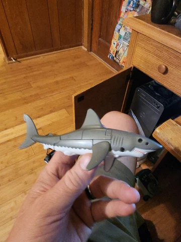 5" Great White Shark Robot Action Figure Aquatic Swim Sea Ocean Toy Kids Loose Cover