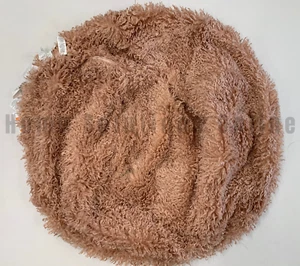 Pottery Barn Teen Mongolian Faux Fur Bean Bag Chair Cover Rose Large 41" #B5 - Picture 1 of 4