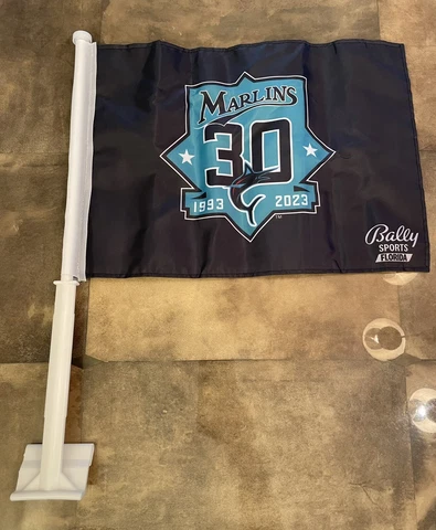 Florida Miami Marlins Car Flag Decal BRAND NEW 2023 Stadium Giveaway Cover