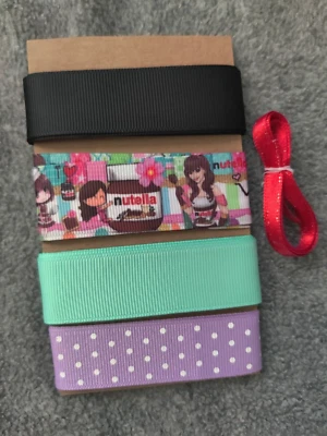 MIXED LOT OF RIBBON GROSGRAIN, SATIN, VELVET DIFFERENT WIDTHS BRAND NEW 10/15/20 - Image 1 of 2