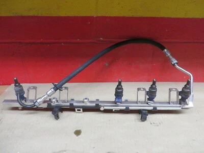 BMW 2004 530i FUEL RAIL + 3 - FUEL INJECTORS + FUEL LINE OEM - Image 1 of 4
