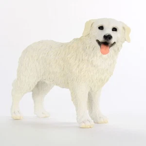 Kuvasz Figurine Hand Painted Statue - Picture 1 of 1