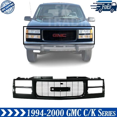 Front Grille Assembly For 1994-2000 GMC C1500 C2500 C3500 K1500 K2500 K3500 - Изображение 1 из 4