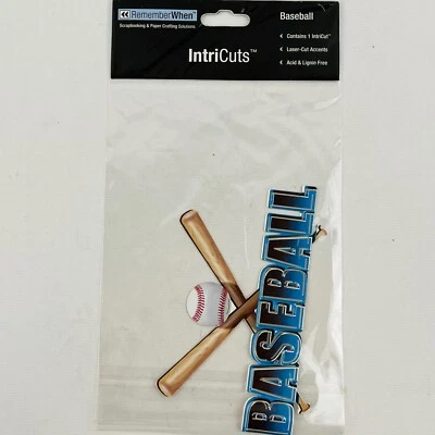 Livro de recortes Remember When BASEBALL IntriCuts corte a laser #18981 - Imagem 1 de 4