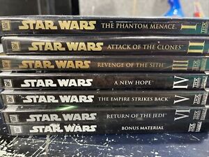 Star Wars DVD Complete Set (DVD, 2005, 2-Disc Set) Plus Bonus