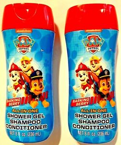 2 NOUVELLES bouteilles de shampooing tout-en-un patrouille patrouille patrouille - shampooing - revitalisant - gel douche