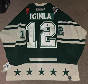 Jersey Jarome Originla 2004 NHL All Star Game FIRMADO AUTOGRAFIADO LE Auténtico LOA - Imagen 1 de 11