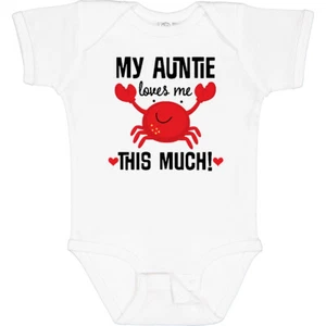 Inktastic My Auntie Loves Me Nephew Baby Bodysuit Aunt From Apparel Cute Infant - Picture 1 of 10