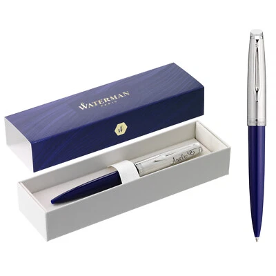 WATERMAN® Kugelschreiber Modell Emblème 2.0 DARK BLUE C.C. mit Gravur graviert  - Bild 1 von 4