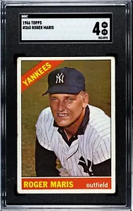 1966 Topps ROGER MARIS New York Yankees #365 SGC 4 VG/EX Condition - Picture 1 of 2