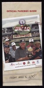 Tom Watson Signed Pairings Guide Autographed Golf Signature Outback Pro Am 2010