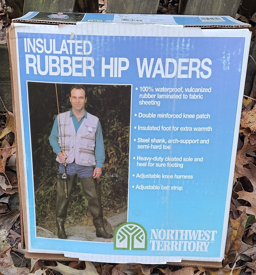 Northwest Territory Botas Vadeadores de Cadera Aisladas, de Goma, Para Hombre Talla 8~NOS Foto 1 de 4